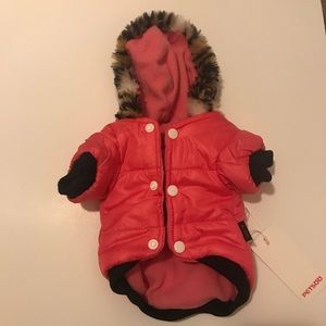 Small dog pink jacket